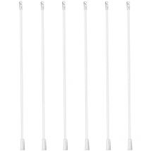 Lot de 6 baguettes pour stores verticaux, pour stores vénitiens, tige de traction, rideau en plastique, baguette verticale