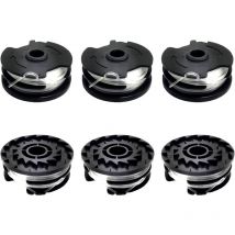 Jalleria - Lot de 6 bobines de fil de rechange pour lidl Parkside, bobines de rechange pour coupe-bordures lidl Parkside prta 20-Li A1, B2, C3, prt