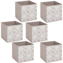 Lot de 6 boites de rangement bohema