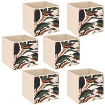 Lot de 6 boites de rangement lauria