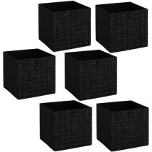 Lot de 6 boites de rangement tweed