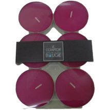 Lot de 6 bougies colorées - Diam. 5,9 cm