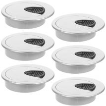 Lot de 6 cache-trous pour câbles de bureau, passe-câbles, cache-trous pour câbles de bureau ...
