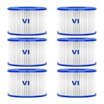 Lot de 6 cartouches de filtration pour spa gonflable Lay-Z-Spa