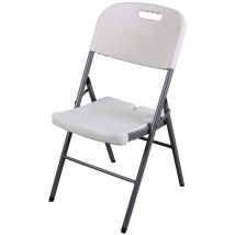 Lote de 6 sillas de camping plegables de pvc - Dimensiones 86x45x44 cm