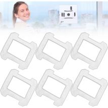 Lot de 6 chiffons de nettoyage pour Ecovacs Winbot : Réutilisable et lavable Chiffon de nettoyage pour Ecovacs Winbot W1 W1 Pro Nettoyeur de fenêtre