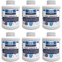 GEB - Lot de 6 Colles spéciales piscine soblue - Collage 1h - 250 ml