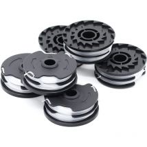 Coocheer - Lot de 6 Compatible avec la bobine accessoire de tondeuse à gazon Parkside prt 550 A1-B2-C3 TLP-1