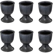 Sg Secret De Gourmet - Lot De 6 Coquetiers En Céramique - Bleu - D 5,2 X H 6,7 Cm - Livraison Gratuite