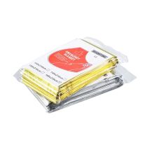 Lot de 6 couvertures d'urgence en Mylar, couverture d'urgence, couverture spatiale, parfaite pour l'extérieur, la randonnée, le camping, la
