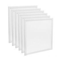 Optonica - Lot de 6 Dalles led 36W 600x600mm 3600lm - Blanc Chaud 2700K