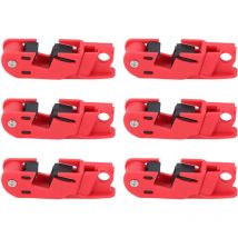 Basetbl - Lot de 6 dispositifs de verrouillage de disjoncteur de style poignée, mâchoires dentelées, outil de verrouillage de disjoncteur pour