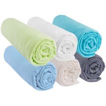 Lot de 6 Drap housse coton 40x80 40x90 Bébé océan