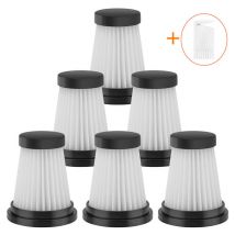 Houhence - Lot de 6 filtres hepa de rechange pour aspirateur sans fil pour Moosoo K12 K12 Pro K13, pour Genius Invictus One 1.0 X7 / 2.0, pour