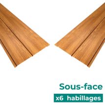 Lot de 6 habillages de sous-toiture en aluminium - CD28 Aluhome