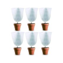 Lot de 6 Housse d'hivernage pour Plantes en Pot, Housse de Protection pour Plantes Plantes de Protection Contre Le Gel Hiver avec Cordon de Serrage