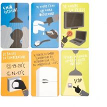 Eqwergy - Lot de 6 magnets Eco gestes