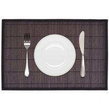 Lot de 6 Napperons,Sets de table,Napperons de Table pour Cuisine,Restaurant Bambou 30x45 cm Marron foncé CNEI138259 MaisonChic