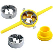 Lot de 6 outils de filetage en pvc pour filetage de tuyaux, kit d'outils de plomberie, ensemble de filetage de tuyaux ronds en pvc réutilisables avec