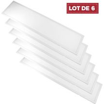 Digilamp - Lot de 6 - Panneau led 30x120 40W Blanc neutre 4000K encastrable Haute Luminosité