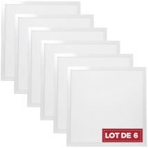 Digilamp - Lot de 6 - Panneaux led 60x60 40W Blanc froid 6000K encastrable Haute Luminosité