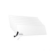 Aluson - Lot de 6 Panneaux led 120x30 35W 120lm/W IP44 28mm avec Transfo V3 - 120 deg - Blanc chaud - 3000K