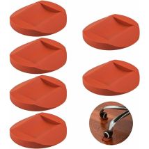 Lot de 6 patins antidérapants en caoutchouc pour roulettes de meubles, canapés et lits, pour tous les types de sols