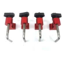 Kingso - Lot de 6 Pince de positionnement à angle droit pour le travail du bois Précision 90 degrés 140mm Fixation carrée en forme de l Fixation