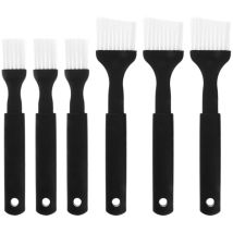 Lot de 6 pinceaux à huile pour barbecue, manche en plastique, pour pâtisserie et pâtisserie