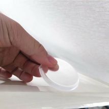Lot de 6 poignées de porte en caoutchouc transparent - Coussin rond - Protection murale silencieuse pour poignée de porte - Silencieux - Silencieux