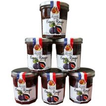 Lot de 6 Préparations figue rouge 320g Lucien Georgelin