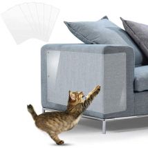Lot de 6 protections auto-adhésives avec épingles pour meubles contre les griffades de chat 40 x 30 cm