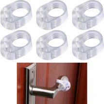 Lot de 6 protège poignée porte transparents