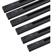 Set di 6 binari da 1,5 metri 4 Fili trifase neri
