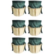 Fei Yu - Lot de 6 sacs de rangement pour feuilles de jardin, sac de rangement pour débris de vie, kit d'élagage de jardin, sac de rangement pour