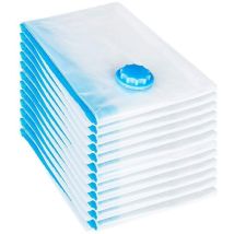 Lot de 6 Sacs de Rangement sous Vide, 6×80x60cm Sac de Compression Voyages Réutilisables pour Matelas, Tente, vêtements, Couettes, Literie, Oreillers