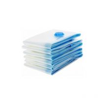 Lot de 6 Sacs de Rangement sous Vide 80x100cm, Sac de Voyage sous Vide, Housse de Rangement sous Vide Réutilisable,Sacs Compression sous Vide,Sacs de