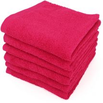 Lot de 6 serviettes toilette 50x90 alpha