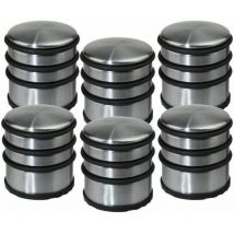 Kontarboor - Lot de 6 stop-portes - Solide & Pratique - en Inox
