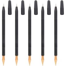 Feiyue - Lot de 6 stylos à gratter pour peinture, stylet à gratter, papier en bois pour enfant