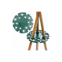 6 Pcs Pois Haricots Support Bambou Wig-Wam Titulaire Canne Piquets Support Poignées pour Support Plantes Grimpantes, Tomates, Concombres, Clématites