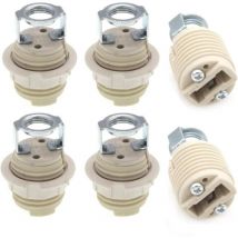 Lot de 6 supports de lampe G9 avec support, douille halogène G9 filetée en céramique,de Debuns