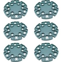 Lot de 6 supports pour tiges de bambou, plantes grimpantes, plants de tomates, concombres, clématites