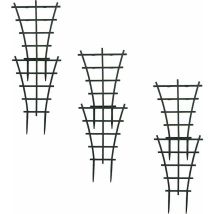 Lot De 6 Treillis D'Escalade En Pot En Plastique Robuste Superposé Pour Jardin, Terrasse, Fleurs, Légumes