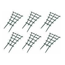 Lot de 6 treillis d'escalade en pot en plastique robuste superposé pour jardin, terrasse, fleurs, légumes