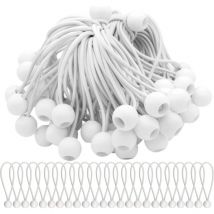 Beijiyi - Lot de 75 Tendeur Elastique Cordons Élastiques avec Boules Sandow Elastique Boules Elastiques pour chapiteaux, tentes, bannières et bâches