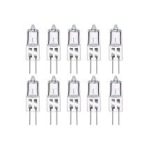 Lot de 8 Ampoule Halogene G4, Ampoule G4 Blanc Chaud 12V 20W, 2800K, 240LM, Intensité Variable, LampeHalogene G4, Lampe à Capsule Transparente pour