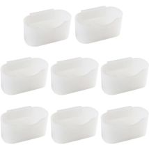 Feiyue - Lot de 8 boîtes à suspendre pour réfrigérateur en plastique, organisateur de réfrigérateur, support de sachets d'assaisonnement