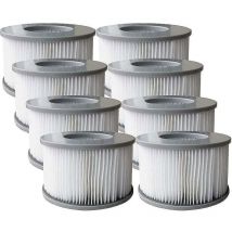 Lot de 8 cartouches filtrantes de rechange pour piscine gonflable Mspa, jacuzzi Ruikalucky