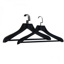 Lot de 12 cintres 44.5 cm pour manteau adulte premium avec crochet pivotant à 360° - Noir Vivezen